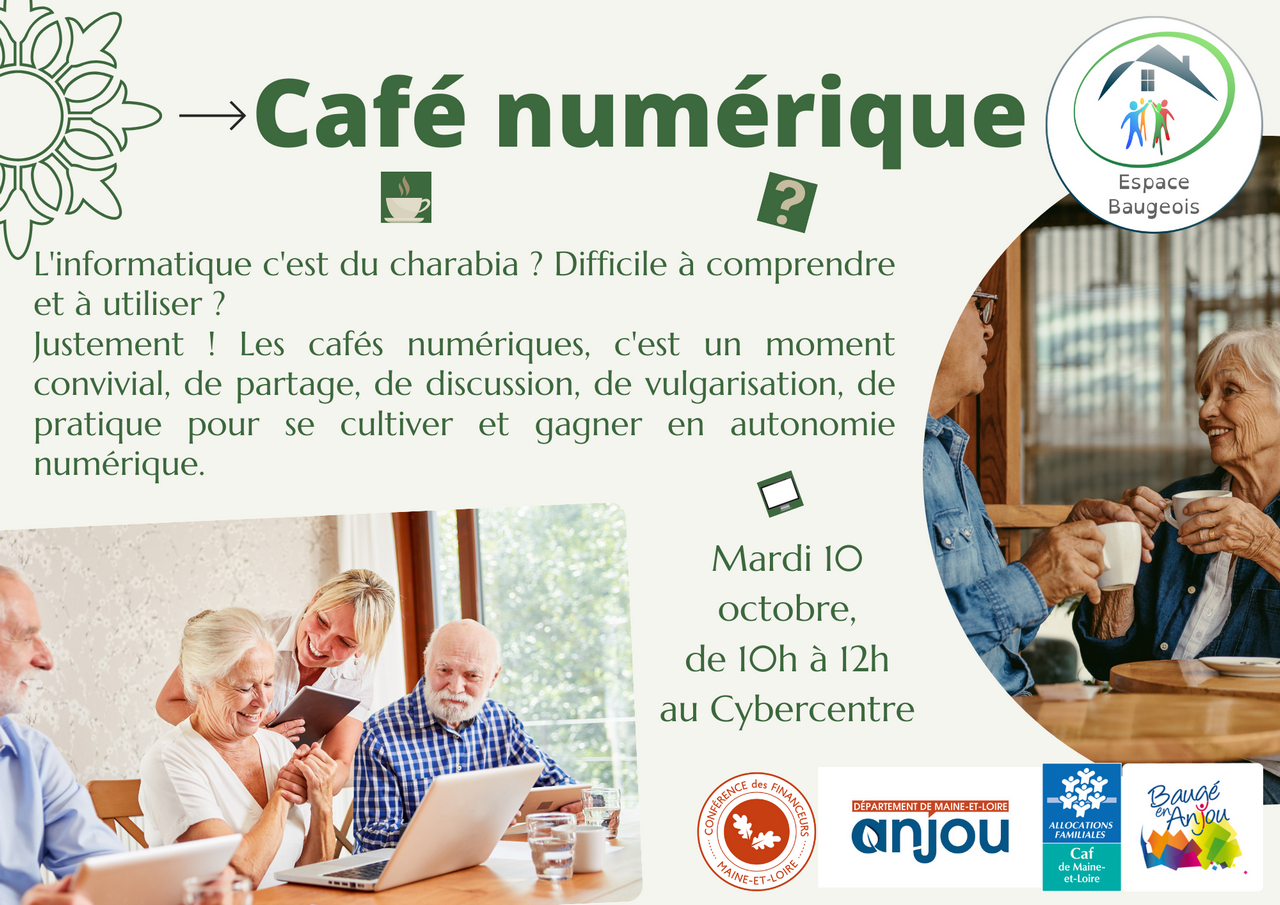 Café numérique, mardi 10 octobre 2023