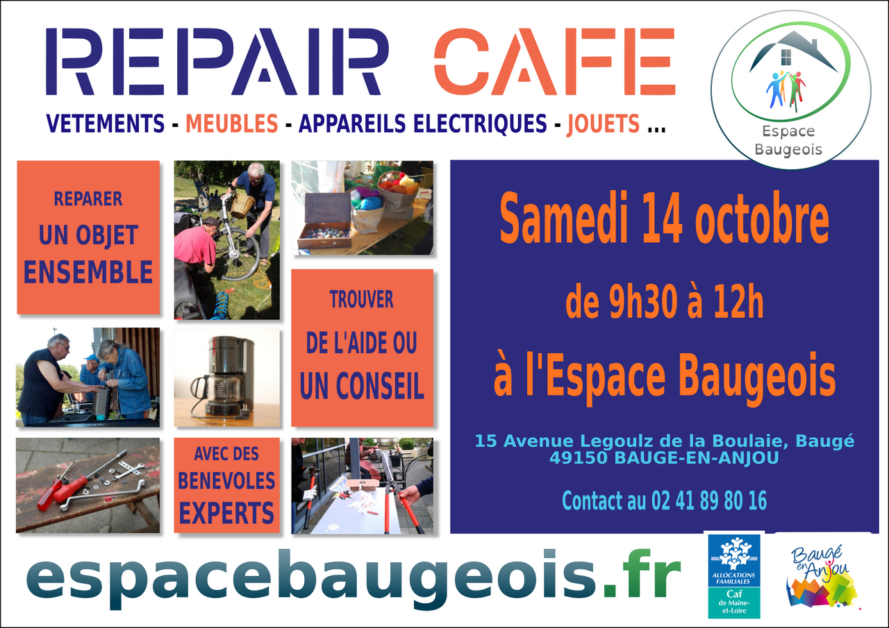Repair Café, samedi 14 octobre 2023
