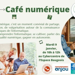 Café numérique, mardi 9 janvier 2024