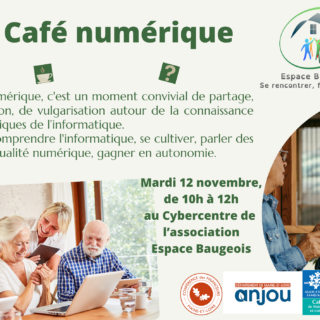 Café numérique, mardi 12 novembre 2024