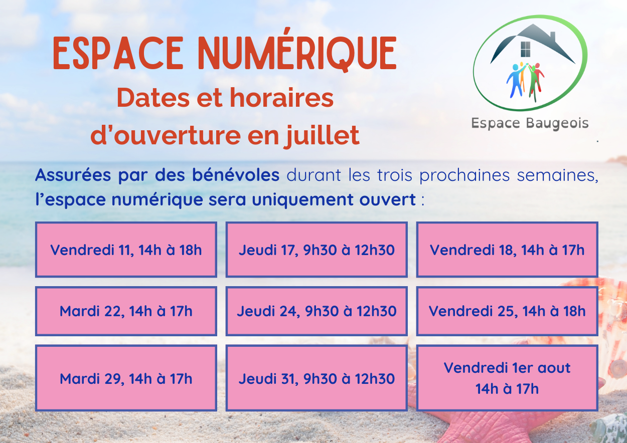 Ouverture de l'espace numérique en juillet