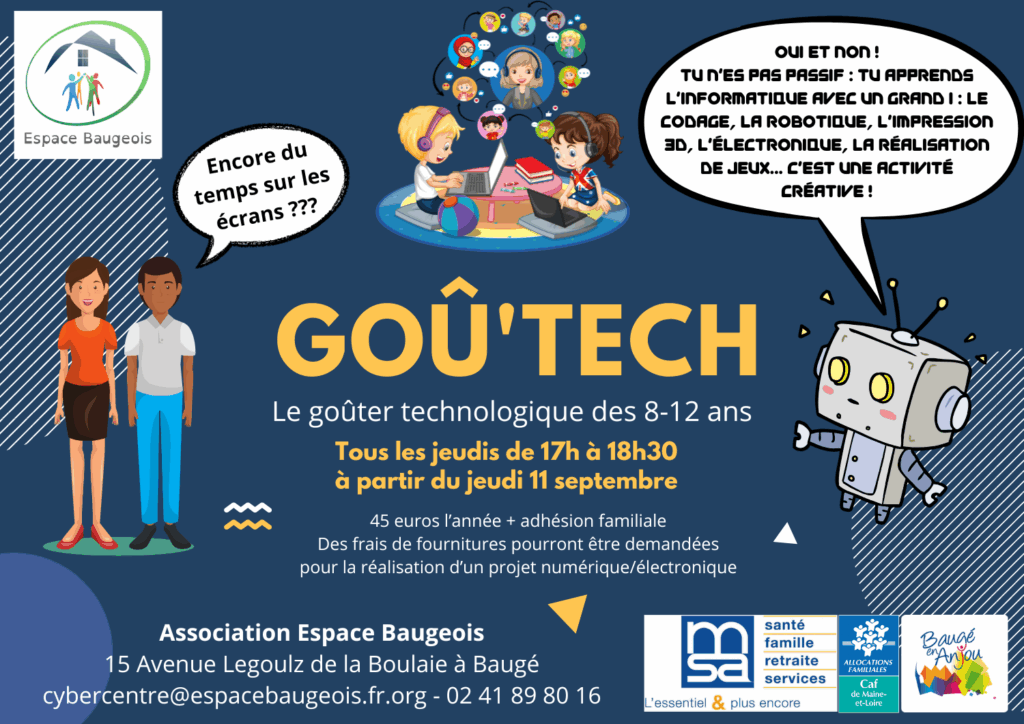 Activité numérique pour les 8-12 ans à partir de jeudi 11 septembre